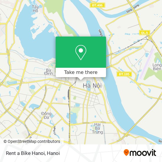 Rent a Bike Hanoi map