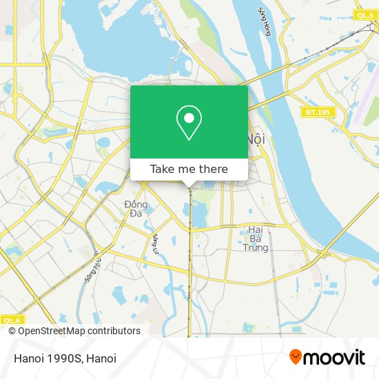 Hanoi 1990S map