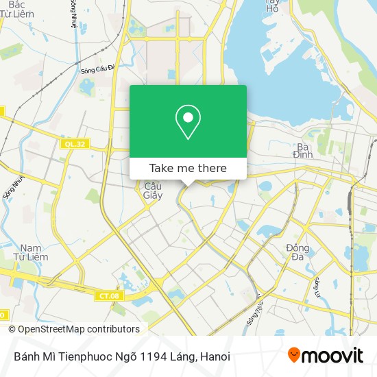 Bánh Mì Tienphuoc Ngõ 1194 Láng map