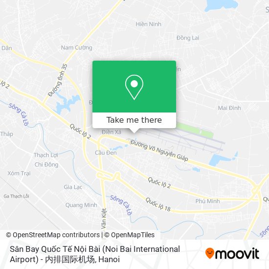 Sân Bay Quốc Tế Nội Bài (Noi Bai International Airport) - 内排国际机场 map