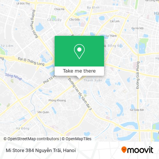 Mi Store 384 Nguyễn Trãi map