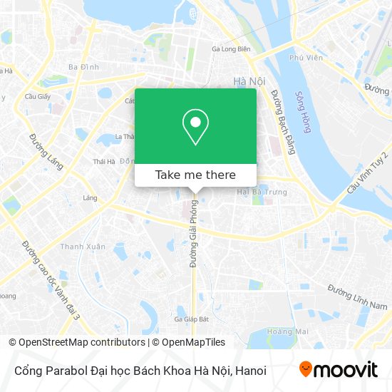 Cổng Parabol Đại học Bách Khoa Hà Nội map
