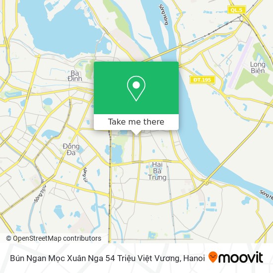 Bún Ngan Mọc Xuân Nga 54 Triệu Việt Vương map
