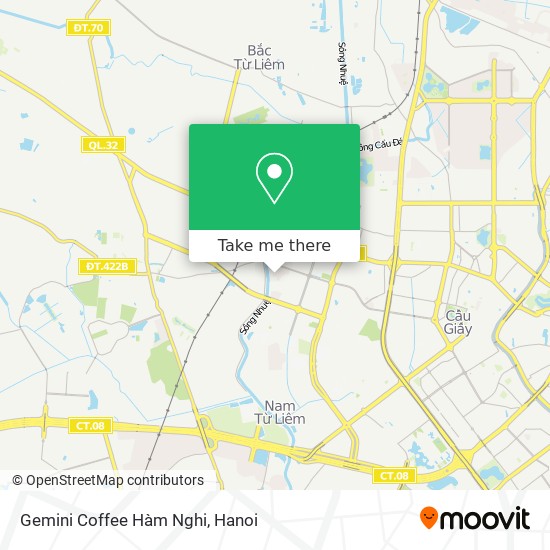 Gemini Coffee Hàm Nghi map