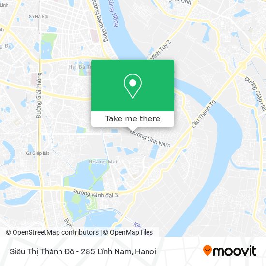 How to get to Siêu Thị Thành Đô - 285 Lĩnh Nam in Vĩnh Hưng by Bus?