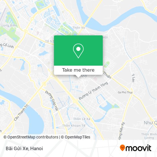 Bãi Gửi Xe map