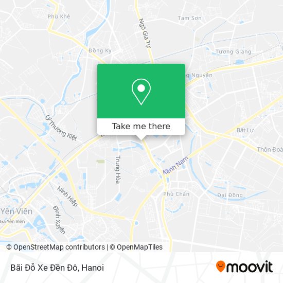 Bãi Đỗ Xe Đền Đô map