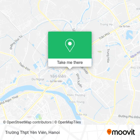 Trường Thpt Yên Viên map
