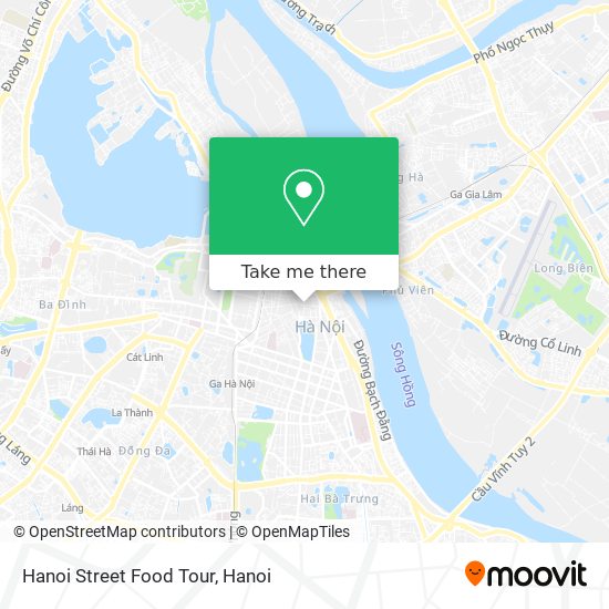 Hanoi Street Food Tour map