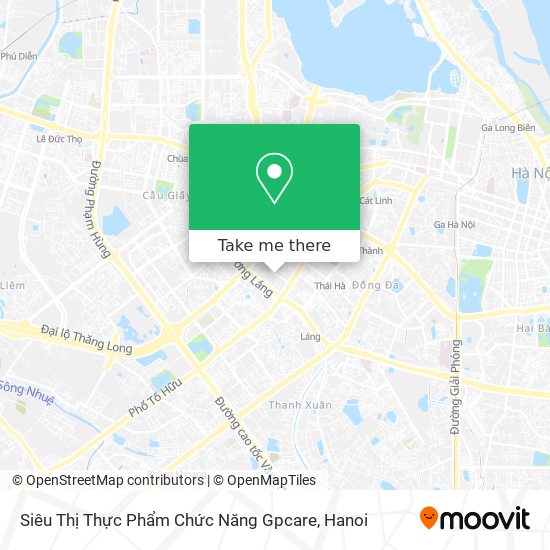 Siêu Thị Thực Phẩm Chức Năng Gpcare map