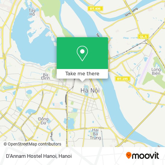 D'Annam Hostel Hanoi map