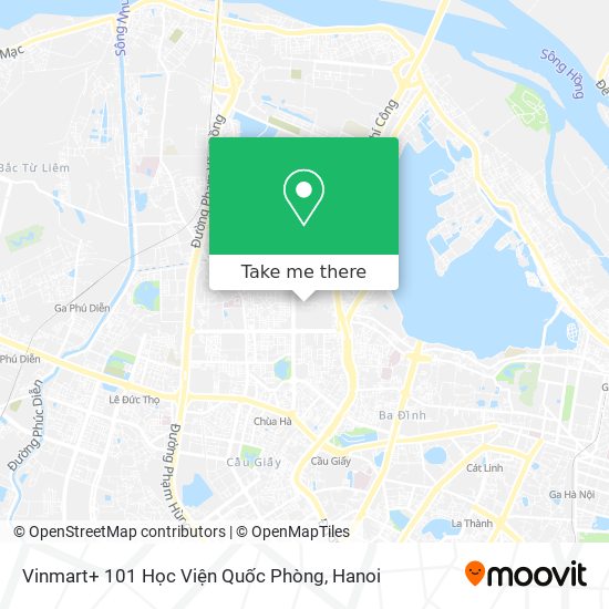 Vinmart+ 101 Học Viện Quốc Phòng map