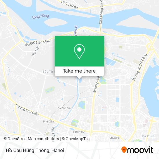 Hồ Câu Hùng Thông map