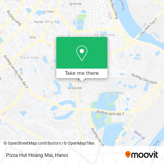 Pizza Hut Hoàng Mai map