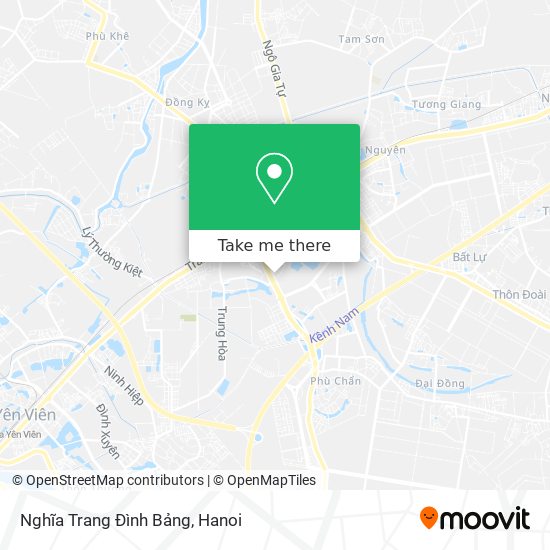 Nghĩa Trang Đình Bảng map