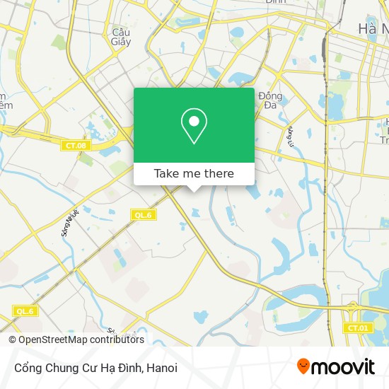 Cổng Chung Cư Hạ Đình map