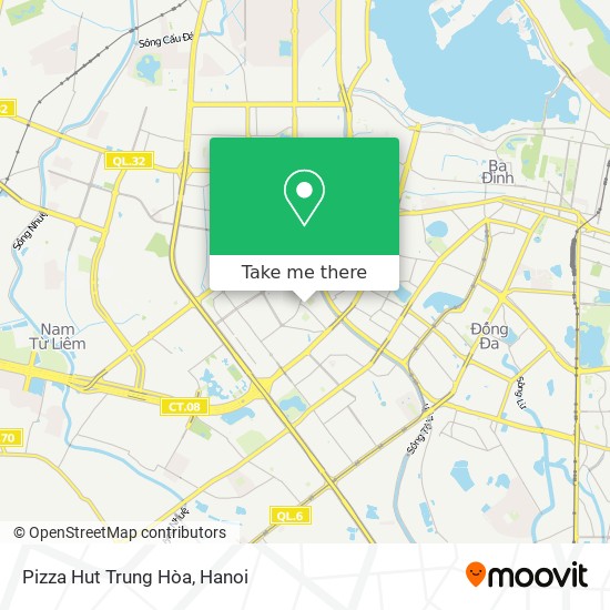 Pizza Hut Trung Hòa map