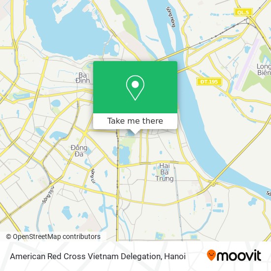 American Red Cross Vietnam Delegation map