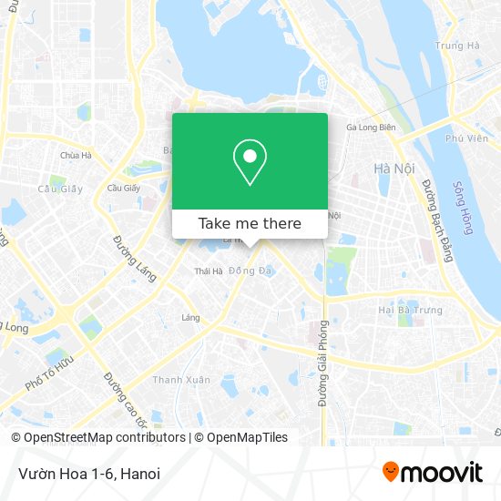 Vườn Hoa 1-6 map
