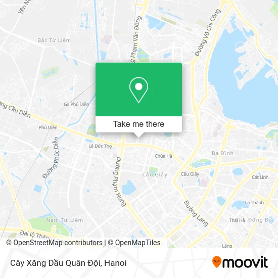 Cây Xăng Dầu Quân Đội map