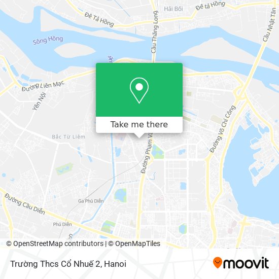 Trường Thcs Cổ Nhuế 2 map