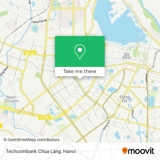 Techcombank Chùa Láng map