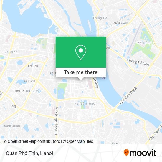 Quán Phở Thìn map