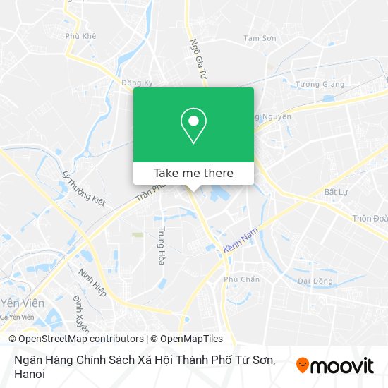 Ngân Hàng Chính Sách Xã Hội Thành Phố Từ Sơn map