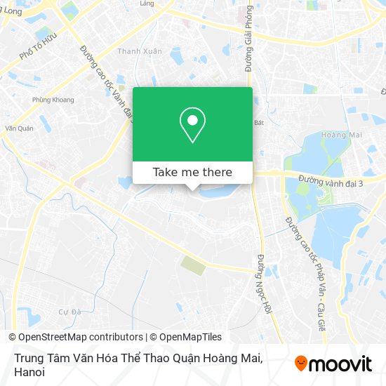 Trung Tâm Văn Hóa Thể Thao Quận Hoàng Mai map