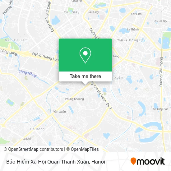 Bảo Hiểm Xã Hội Quận Thanh Xuân map
