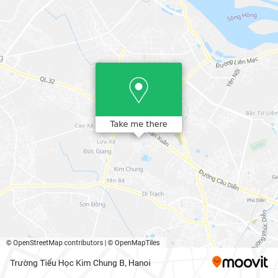 Trường Tiểu Học Kim Chung B map