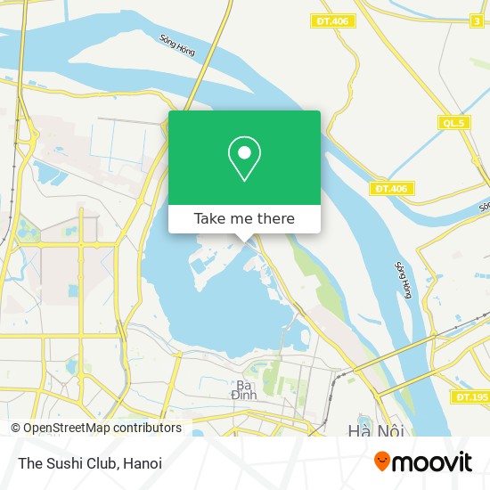 The Sushi Club map