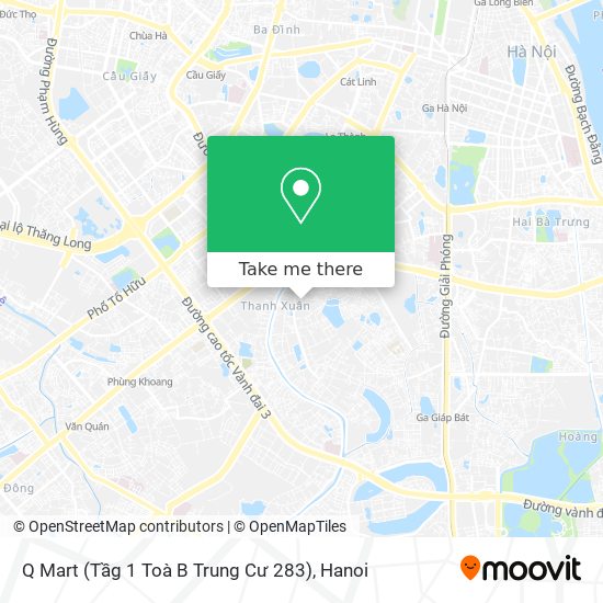 Q Mart (Tầg 1 Toà B Trung Cư 283) map