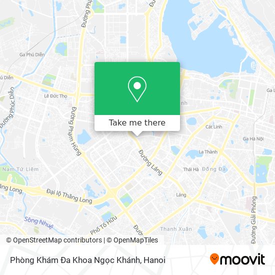 Phòng Khám Đa Khoa Ngọc Khánh map