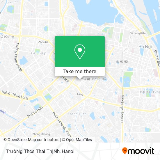 TrườNg Thcs TháI ThịNh map