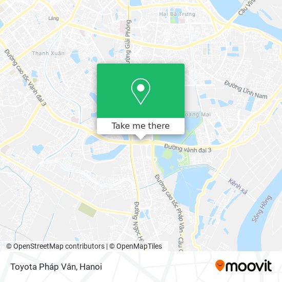 Toyota Pháp Vân map