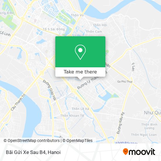 Bãi Gửi Xe Sau B4 map