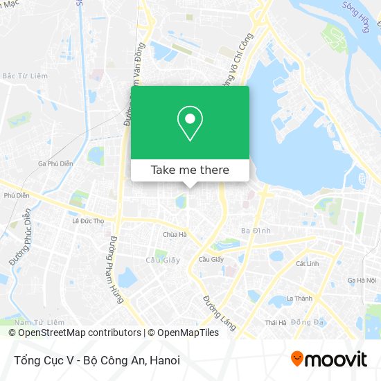 Tổng Cục V - Bộ Công An map