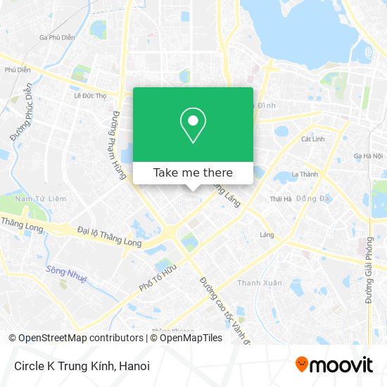 Circle K Trung Kính map