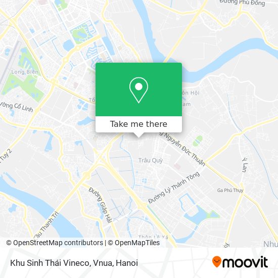 Khu Sinh Thái Vineco, Vnua map