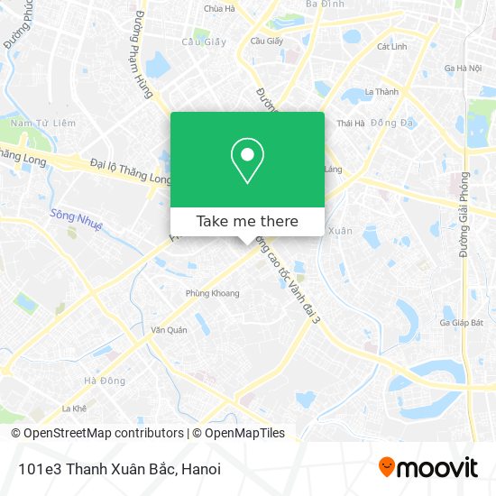 101e3 Thanh Xuân Bắc map