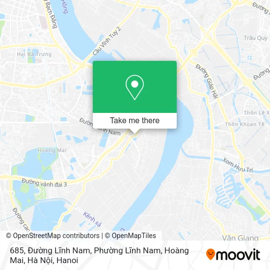 685, Đường Lĩnh Nam, Phường Lĩnh Nam, Hoàng Mai, Hà Nội map