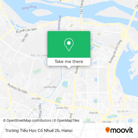 Trường Tiểu Học Cổ Nhuế 2b map