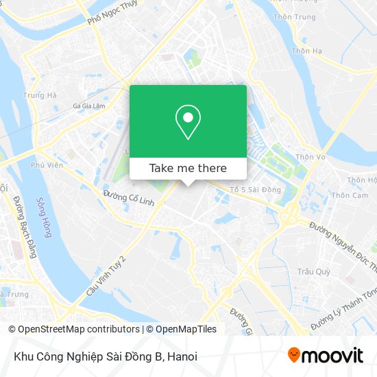 Khu Công Nghiệp Sài Đồng B map