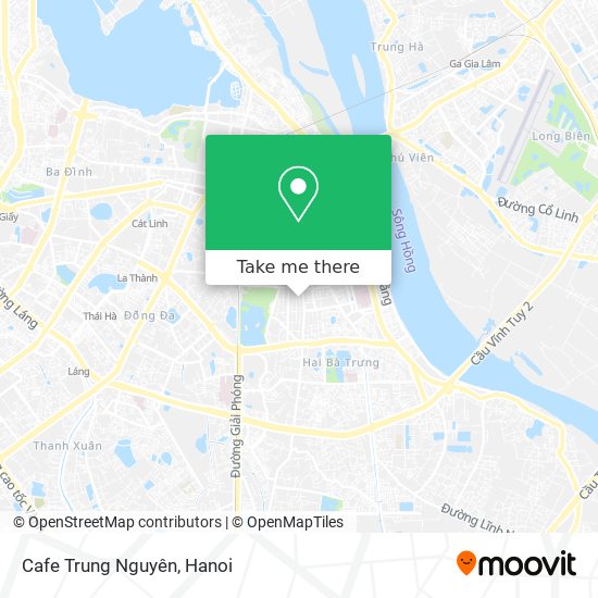 Cafe Trung Nguyên map