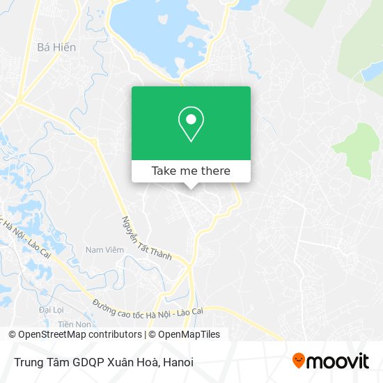 Trung Tâm GDQP Xuân Hoà map