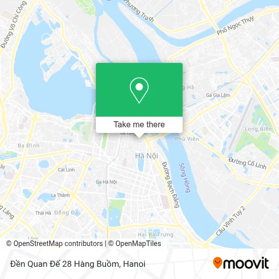 Đền Quan Đế 28 Hàng Buồm map