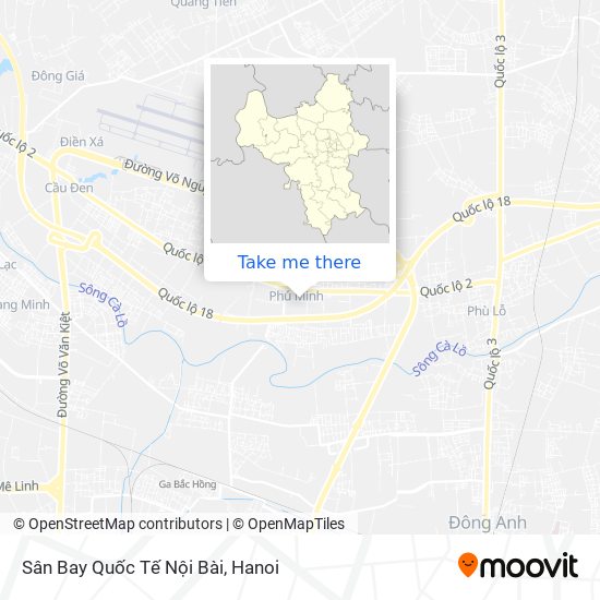 Sân Bay Quốc Tế Nội Bài map