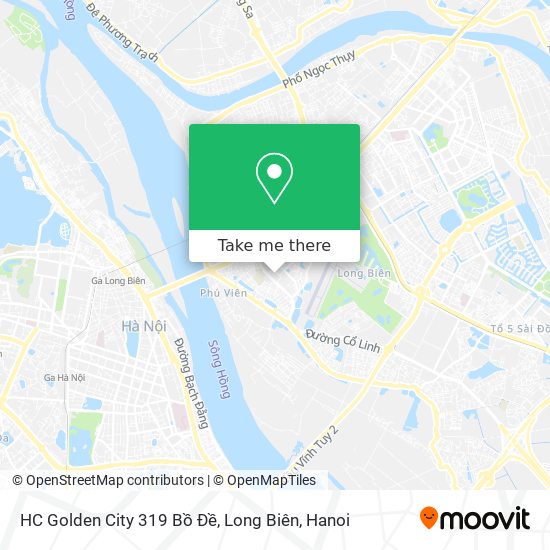 HC Golden City 319 Bồ Đề, Long Biên map