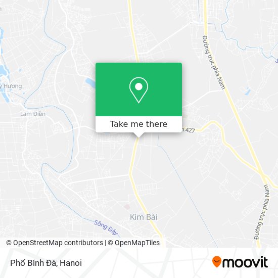 Phố Bình Đà map